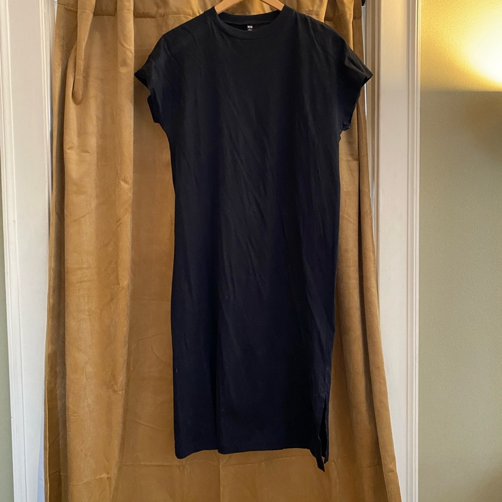 Simple black t-shirt dress